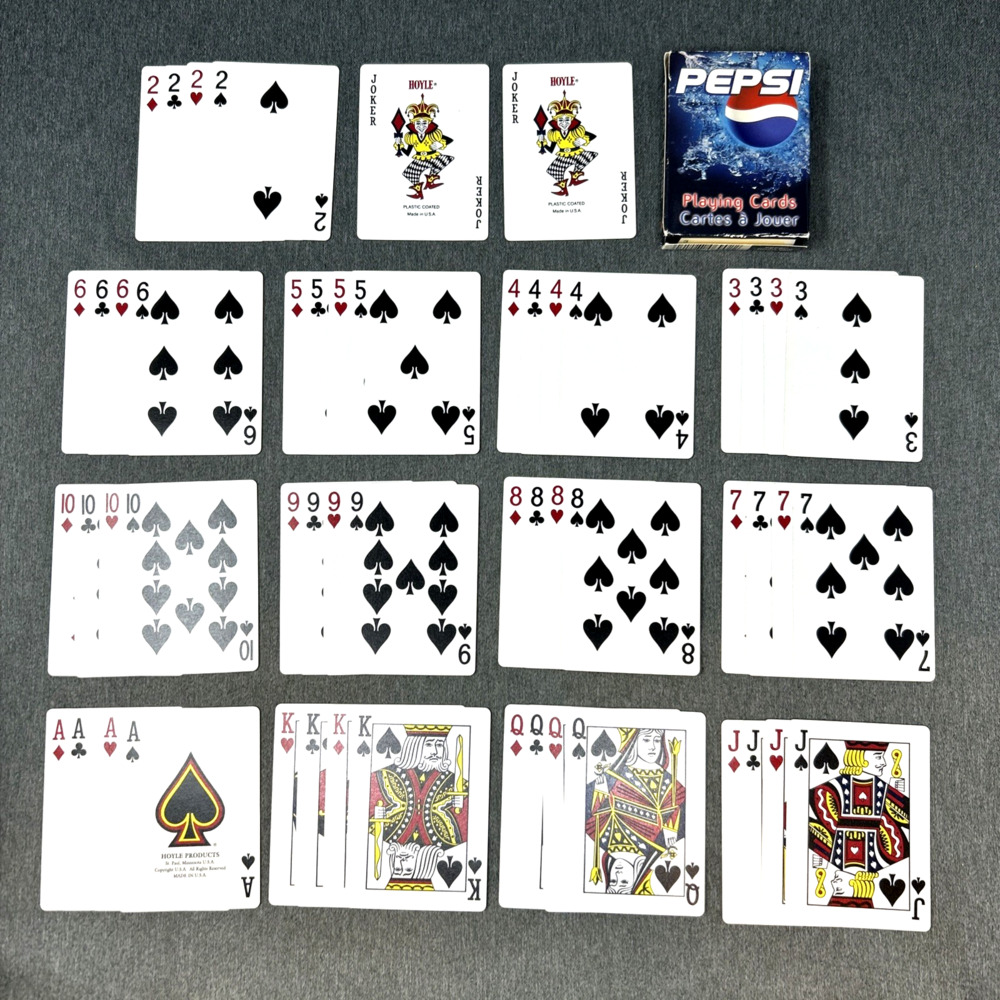 VTG 1999 Pepsi Playing Cards Model #6902 Hoyle Made in USA COMPLETE